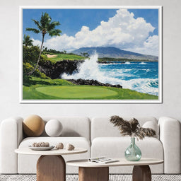 Ocean Breeze Cascade by the Gold Course - NicheCanvas