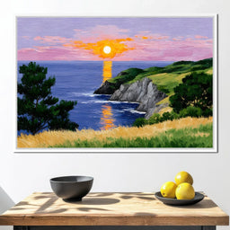Golden Horizon Seaside Dreams - NicheCanvas