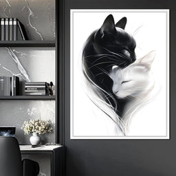 Cats Embrace - NicheCanvas