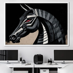 Iron Equine Spirit Descent - NicheCanvas