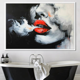 Radiant Lips of Stillness - NicheCanvas