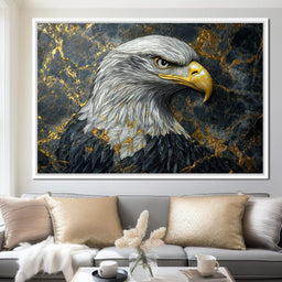 Majestic Eagle Golden Realm - NicheCanvas