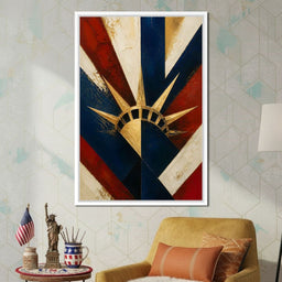 Gilded Freedom Radiating Light - NicheCanvas