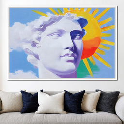 Sunlit Marble Dreamscape - NicheCanvas