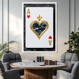 Gilded Heart Ace Royale - NicheCanvas