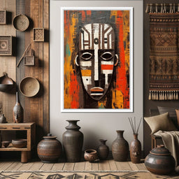 Tribal Mask 13 - Sakeem Gibbs - NicheCanvas