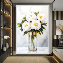 Opulent Peony Elegance - NicheCanvas