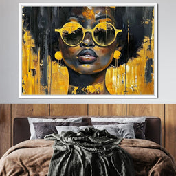 Golden Solitude Statement - Sakeem Gibbs - NicheCanvas