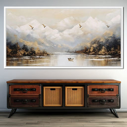 Tranquil Alpine Morning Voyage - NicheCanvas