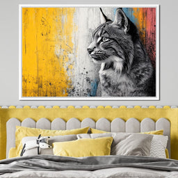 Majestic Wildcat Reflections - NicheCanvas