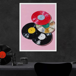 Retro Vinyl Record Pop Splash - NicheCanvas