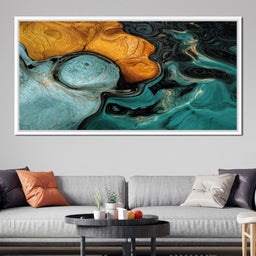 Amber And Teal Delta - TooplesArt - NicheCanvas