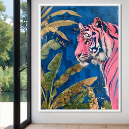 Pink Tiger Tropical Majesty - NicheCanvas