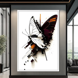Butterfly Geometric Fusion - NicheCanvas