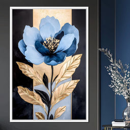 Floral Elegance Midnight Bloom - NicheCanvas