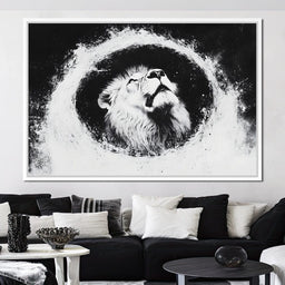 Lion's Majestic Ascent - NicheCanvas