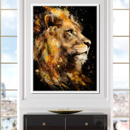 Majestic King of Savannah Firestorm - NicheCanvas