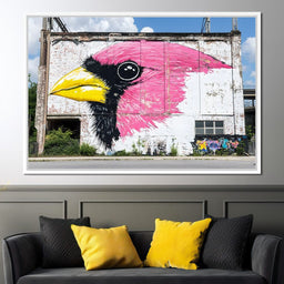 Street Art - Cardinal Bird - NicheCanvas