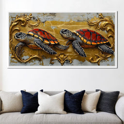 Golden Shell Odyssey - NicheCanvas