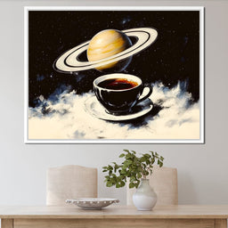 Saturn's Morning Brew - NicheCanvas