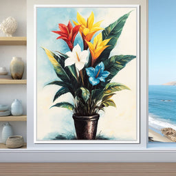 Tropical Bloom Flowers - NicheCanvas