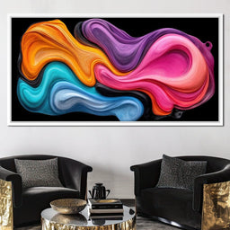 Cheerful Oil Rivers of Infinity - TooplesArt - NicheCanvas