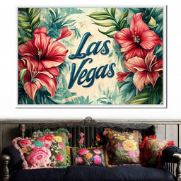 Hibiscus Oasis in Vegas - NicheCanvas