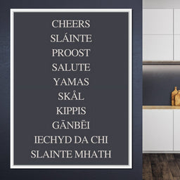 Global Cheers Multilingual Toast - NicheCanvas