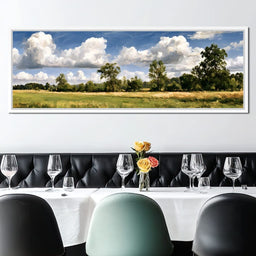 Wide Pastures Under Rolling Clouds - NicheCanvas