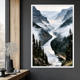Where Silent Waters Meet The Peak - NicheCanvas