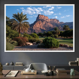 Desert Oasis Mesa Sunrise - NicheCanvas