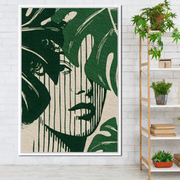 Botanical Shadow Portrait - NicheCanvas