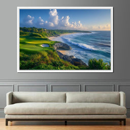 Coastal Green Landscape - NicheCanvas