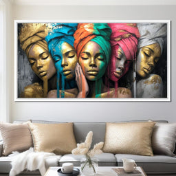 Golden Reverie Sisterhood - NicheCanvas