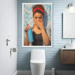 Bathroom Spray Panic - NicheCanvas