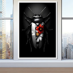 Petals and Velvet Wings - NicheCanvas