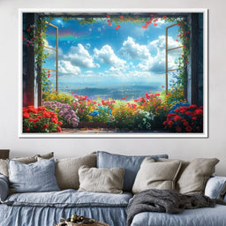Blossom Breeze Panorama - NicheCanvas