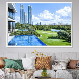 Skyline Radiance Overlooking the Golf Course - NicheCanvas