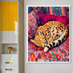 Vivid Safari Dreaming Cheetah - NicheCanvas