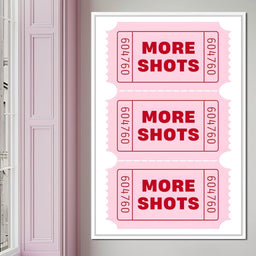 Triple Pink Ticket Cheers - NicheCanvas