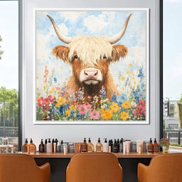 Highland Bloom Encounter - NicheCanvas