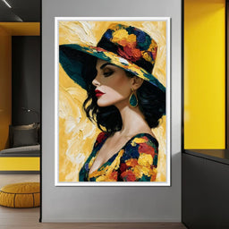 Golden Hour Couture Portrait - NicheCanvas