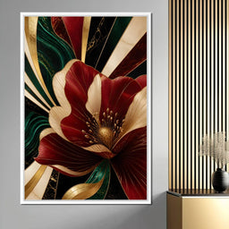 Gilded Petals Of Luxury - NicheCanvas
