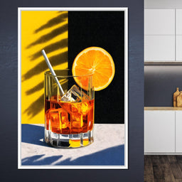 Sunlit Citrus Cocktail Study - NicheCanvas