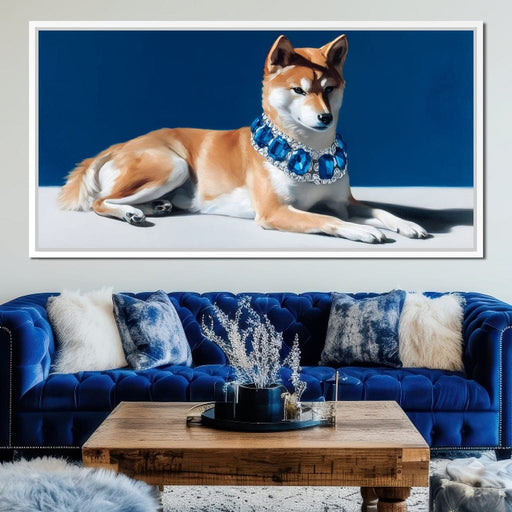 Regal Companion with Jewels Canvas Print