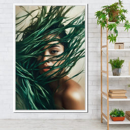 Emerald Enchantment Portrait - NicheCanvas