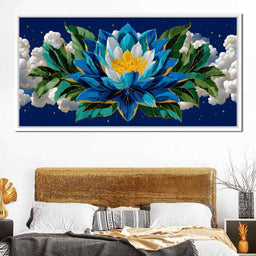 Starfield Lotus Radiance - NicheCanvas