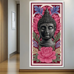 Buddha Tranquil Floral Meditation - NicheCanvas
