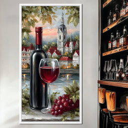 Wine Reflections by the Lake - NicheCanvas