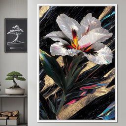 Radiant Petals Night Elegance - NicheCanvas